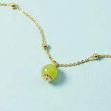 Green Hetian Jade Pendant Necklace for Women Wedding Party