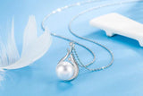 925 Silver Pearl Pendant Necklace for Women Fine Jewelry
