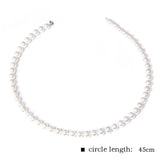 Round Pearl Necklace Shell Beaded Necklaces Mother of Pearl Shell Chockers