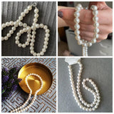 Round Pearl Necklace Shell Beaded Necklaces Mother of Pearl Shell Chockers