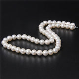 Round Pearl Necklace Shell Beaded Necklaces Mother of Pearl Shell Chockers