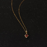 925 Silver Ruby Style Necklace Chain Wedding Jewelry