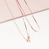 Purple Plated 14K Rose Minimalist Stacking Chains Party Jewelry