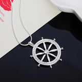 925 Silver Zircon Pendant Necklace for Woman Wedding