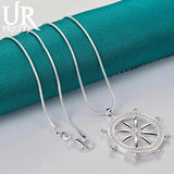 925 Silver Zircon Pendant Necklace for Woman Wedding