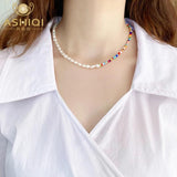 Baroque Pearl Necklace Colorful Bead Jewelry Gift