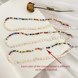 Baroque Pearl Necklace Colorful Bead Jewelry Gift