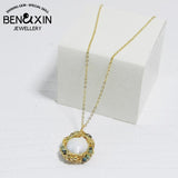 Freshwater Pearl Choker Necklace for Women with Turquoise Decor