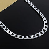 925 Silver Buckle Necklace 16-24 Inch Chain