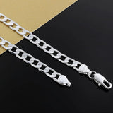 925 Silver Buckle Necklace 16-24 Inch Chain