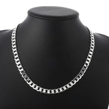 925 Silver Buckle Necklace 16-24 Inch Chain