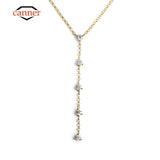 925 Silver Y-shaped Collarbone Chain Choker Necklace for Women
