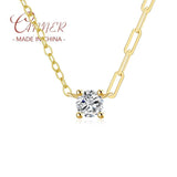 925 Silver Pendant Necklace & Zircon Collar Necklace