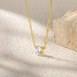 925 Silver Pendant Necklace & Zircon Collar Necklace