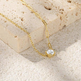 925 Silver Pendant Necklace & Zircon Collar Necklace