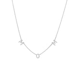 925 Silver MOM Pendant Necklace for Women Mother's Gift