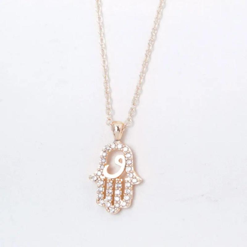 Fatma Master Hand Zircon Necklace