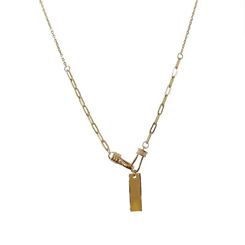 925 Silver Zircon Necklace Pendant Women's Statement Jewelry
