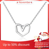 925 Sterling Silver Heart Necklace & Pendant