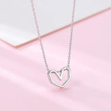 925 Sterling Silver Heart Necklace & Pendant
