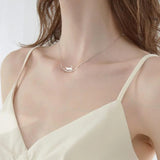 Walking Cat Silver Necklace for Women