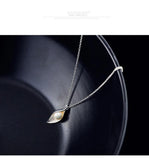925 Silver Leaves Necklace Pendant Women Gift