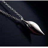 925 Silver Leaves Necklace Pendant Women Gift