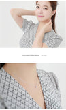 925 Silver Zircon Crown Pendant Necklace for Women