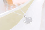 925 Silver Ginkgo biloba Necklace for Women
