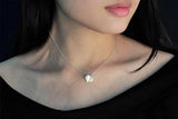 925 Silver 3D Heart Necklaces & Pendants Women High Sterling-silver-jewelry