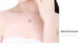 925 Silver Angel Eggs Choker Necklace for Women Wedding Girls Statement Jewelry