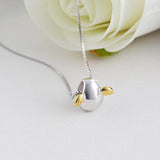 925 Silver Angel Eggs Choker Necklace for Women Wedding Girls Statement Jewelry
