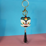 Chinese Lion Dance Doll Keychain Couple Present