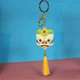 Chinese Lion Dance Doll Keychain Couple Present