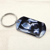 Personalized Sonogram Picture Keychain for Dad