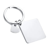 Engraved Calendar Keychain, Date Keychains for Women Anniversary Keychain