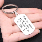 Personalized Papa French Name Key Ring