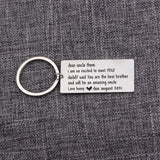 Personalized Uncle Name Key Ring Chain Stainless Steel Car Key Tag