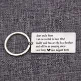 Personalized Uncle Name Key Ring Chain Stainless Steel Car Key Tag