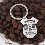 Personalized Data Jewelry Keychain for Parents and Child