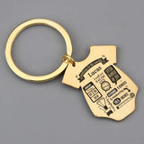 Personalized Data Jewelry Keychain for Parents and Child