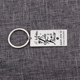 Mother Is Like a Flower - Unique Stainless Steel Keychain & Keyring