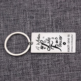Mother Is Like a Flower - Unique Stainless Steel Keychain & Keyring