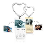 Personalized DIY Photo Keychain Calendar Engraving P