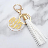 Monogram Initials Keychain Tassel - Bridesmaid Gift