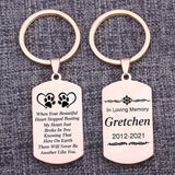 Personalized Memorial Keychain with Life Years, Name Keyrings