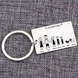 Personalized Family Love Keychain Name for Parents Children
