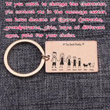 Personalized Family Love Keychain Name for Parents Children
