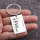 Personalized Family Love Keychain Name for Parents Children