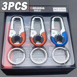 3pcs Car Keychain Creative Key Holder Keyring Men Key Chain